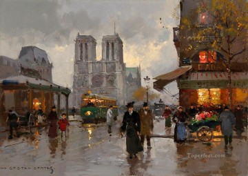 EC notre dame Parisian Oil Paintings